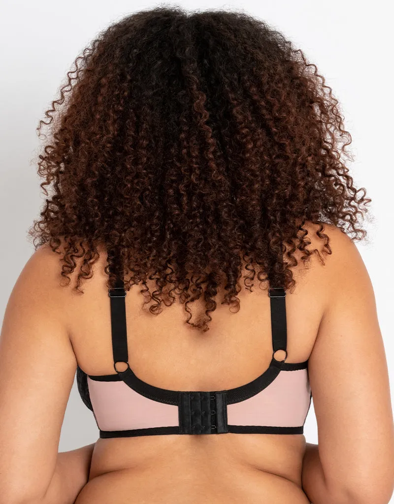 Curvy Kate Victory Wild Balcony Bra Black/Blush