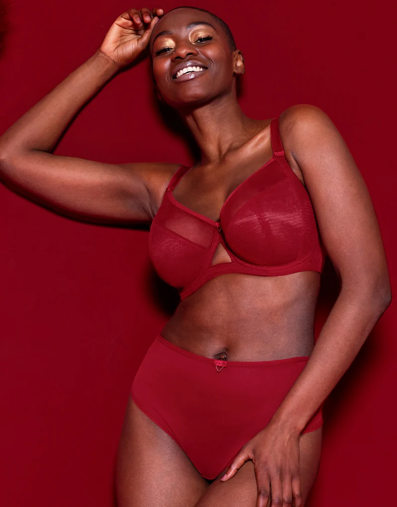 Curvy Kate Victory Side Support Balcony Bra Claret