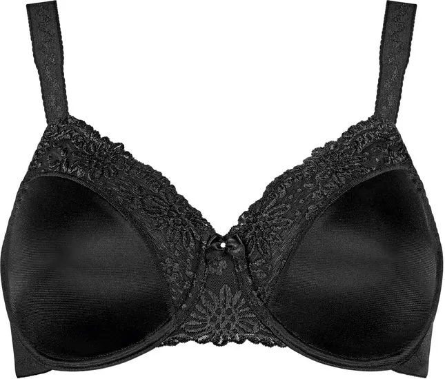 Triumph Ladyform Soft Damen Miederwaren BH kurz Mittelträger mit Bügel schwarz