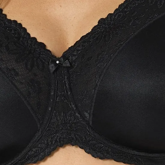 Triumph Ladyform Soft Damen Miederwaren BH kurz Mittelträger mit Bügel schwarz