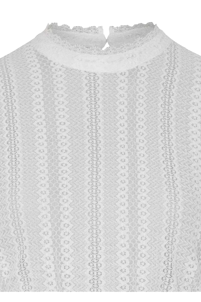 Damen Dirndlbluse langarm mit Spitze