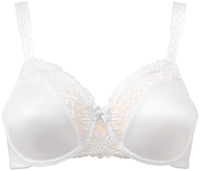 Triumph Ladyform Soft Damen Miederwaren BH kurz Mittelträger mit Bügel weiß