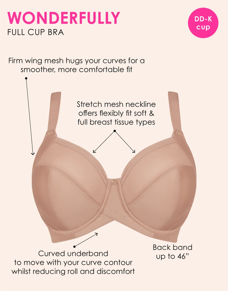 Curvy Kate WonderFully Full Cup Side Support Bra Latte