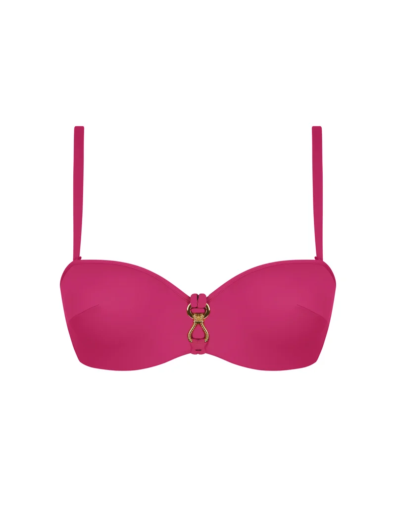 Lise Charmel Swimwear - Sillage Couture Cropped Bustier Fuschia Sillage