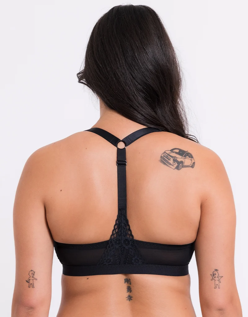 Curvy Kate Front and Centre Non-Wired Bralette Black