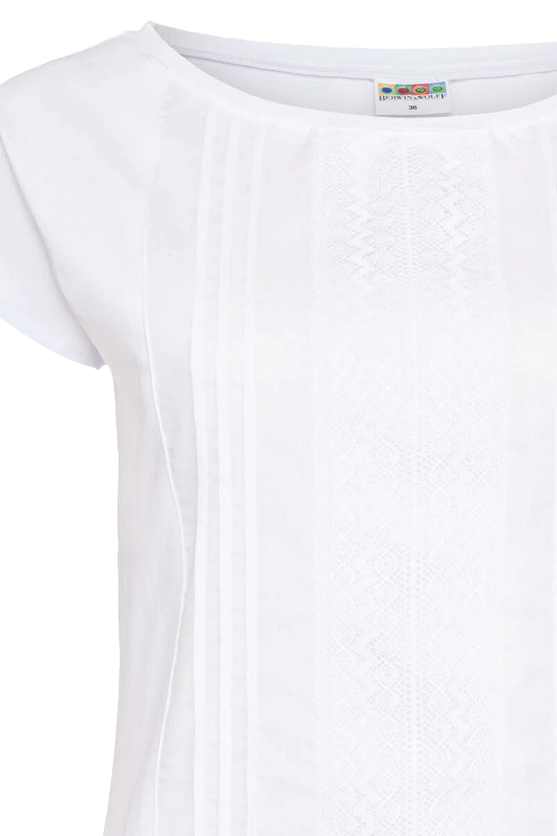 Damen Trachten Spitzen-Top