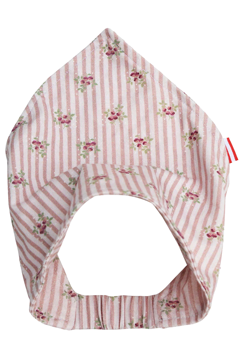 Mädchen Trachten Kopftuch Halstuch mit Blütenprint rosa
