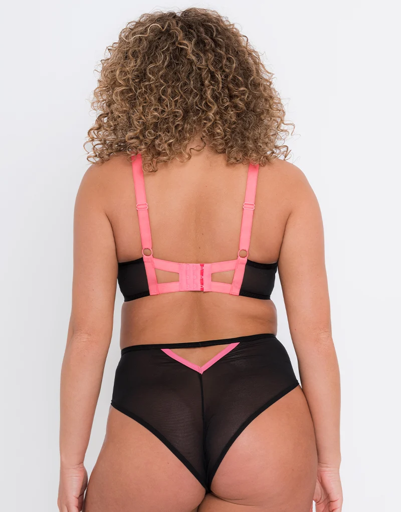 Curvy Kate Elementary Balcony Bra Black/Pink