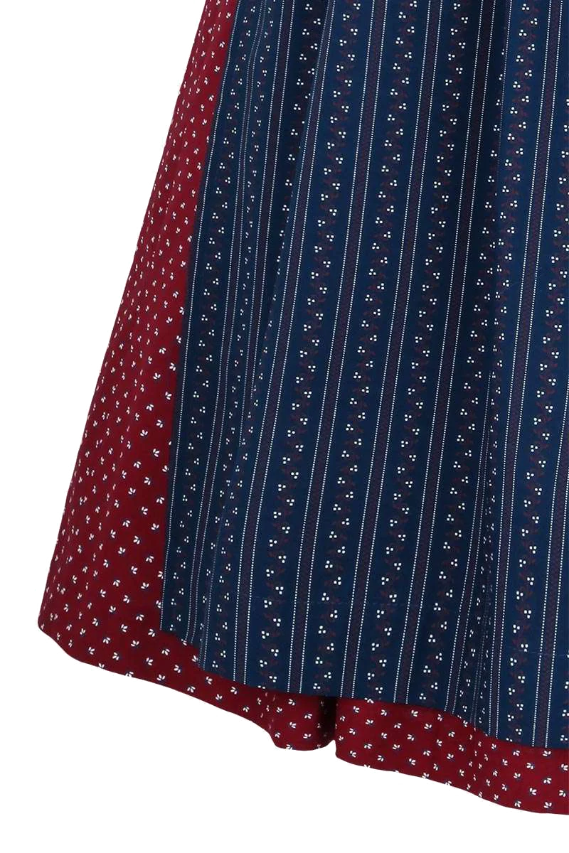 Baumwolldirndl mit Broschen-Schürze