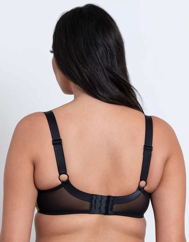 Curvy Kate Artisan Balcony Bra Ochre/Black