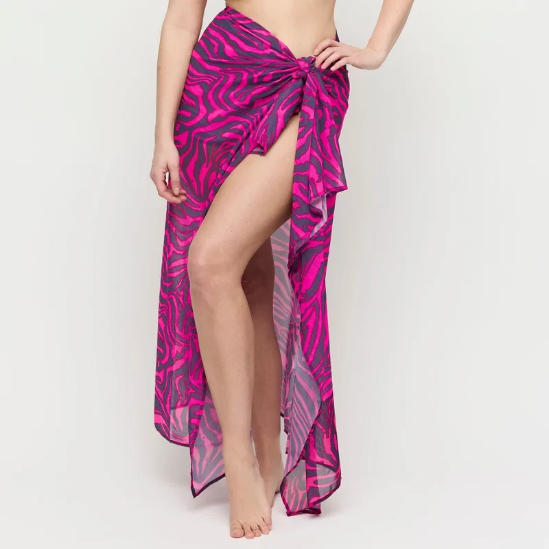 PrimaDonna Bademode - Malabo Bademode Pareo Hot Pink Zebra