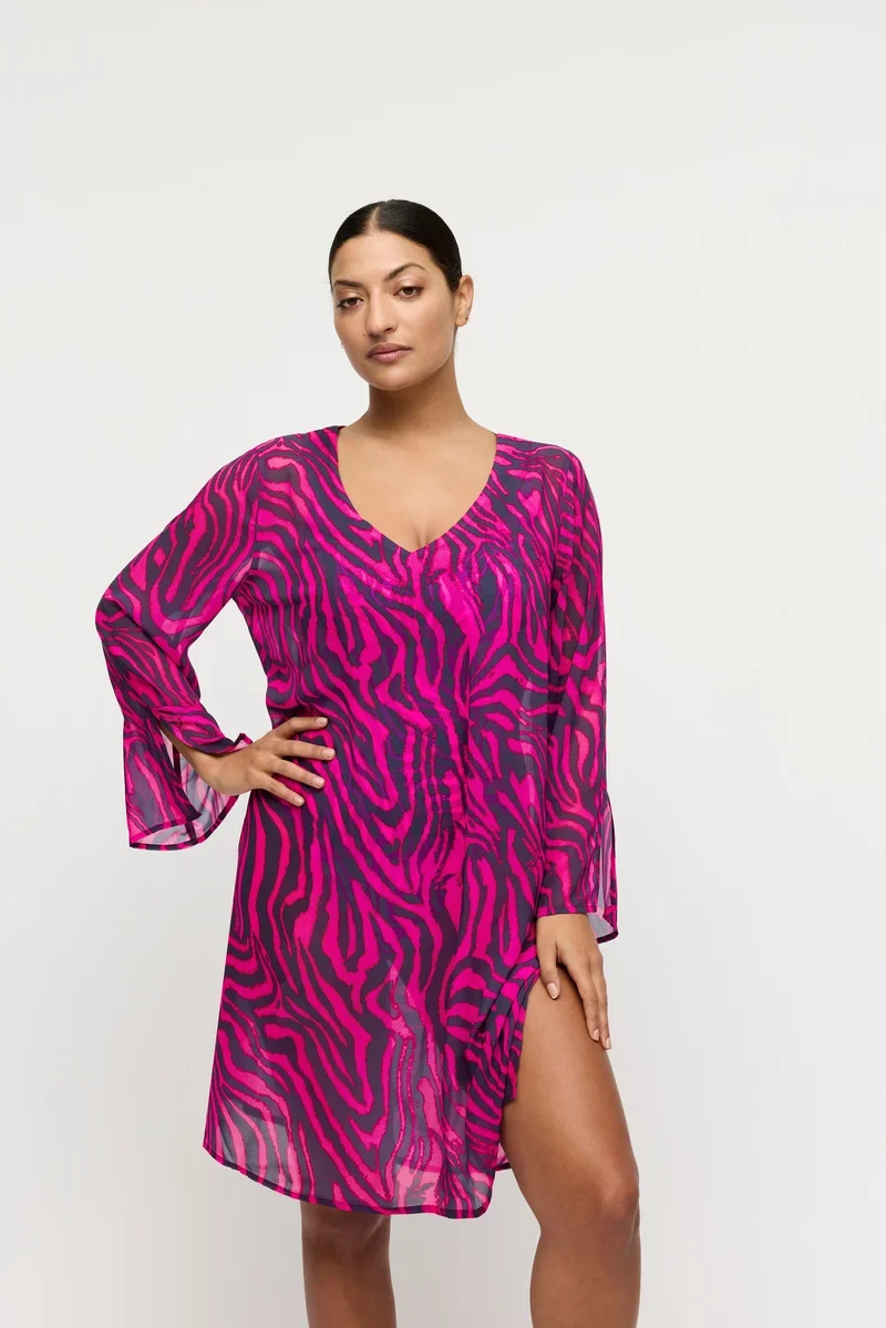 PrimaDonna Bademode - Malabo Bademode Kaftan Pink Zebra