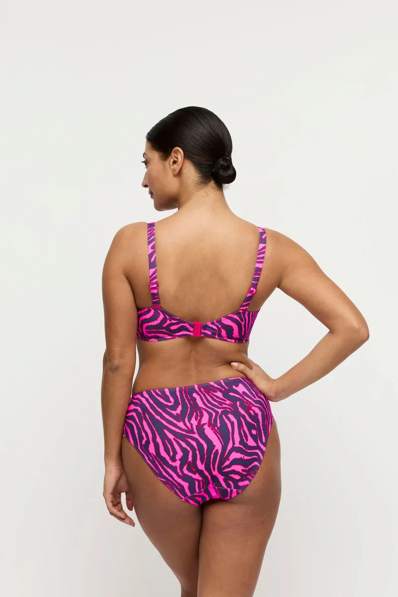 PrimaDonna Swimwear - Malabo Full Cup Bikini Top Hot Pink Zebra