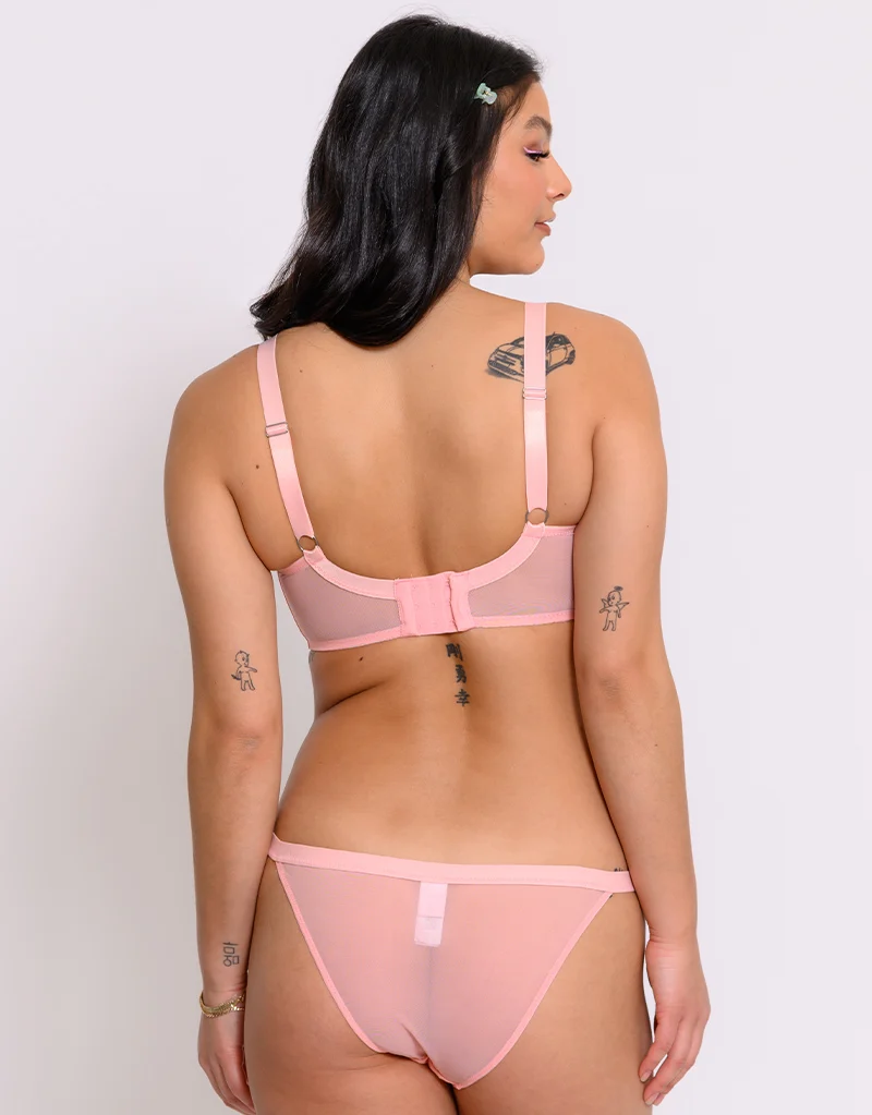 Curvy Kate Lift Off Padded Balcony Bra Rose Sparkle