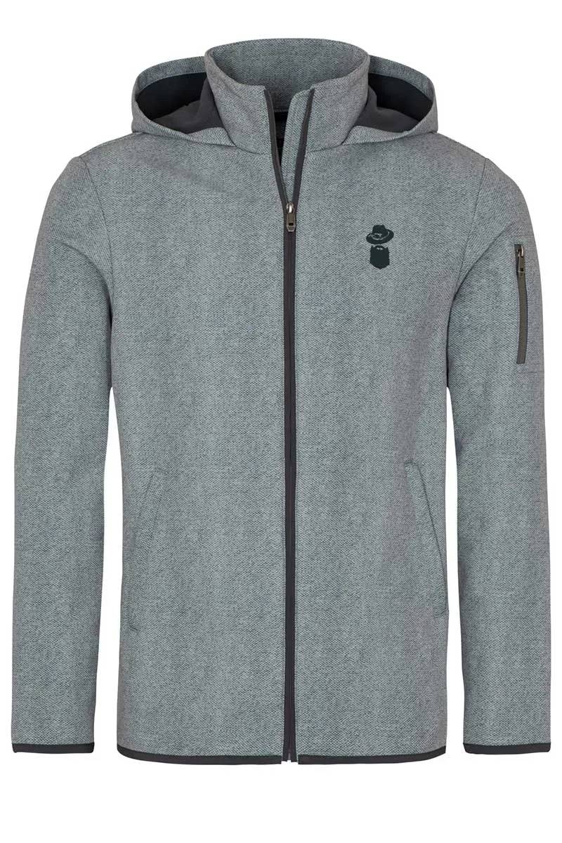 Alpine Herren Softshell-Jacke wasserabweisend - grau