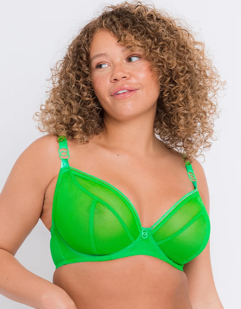 Curvy Kate Lifestyle Plunge Bra Green
