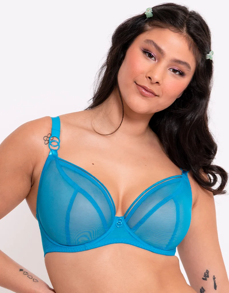 Curvy Kate Lifestyle Plunge Bra Capri Blue