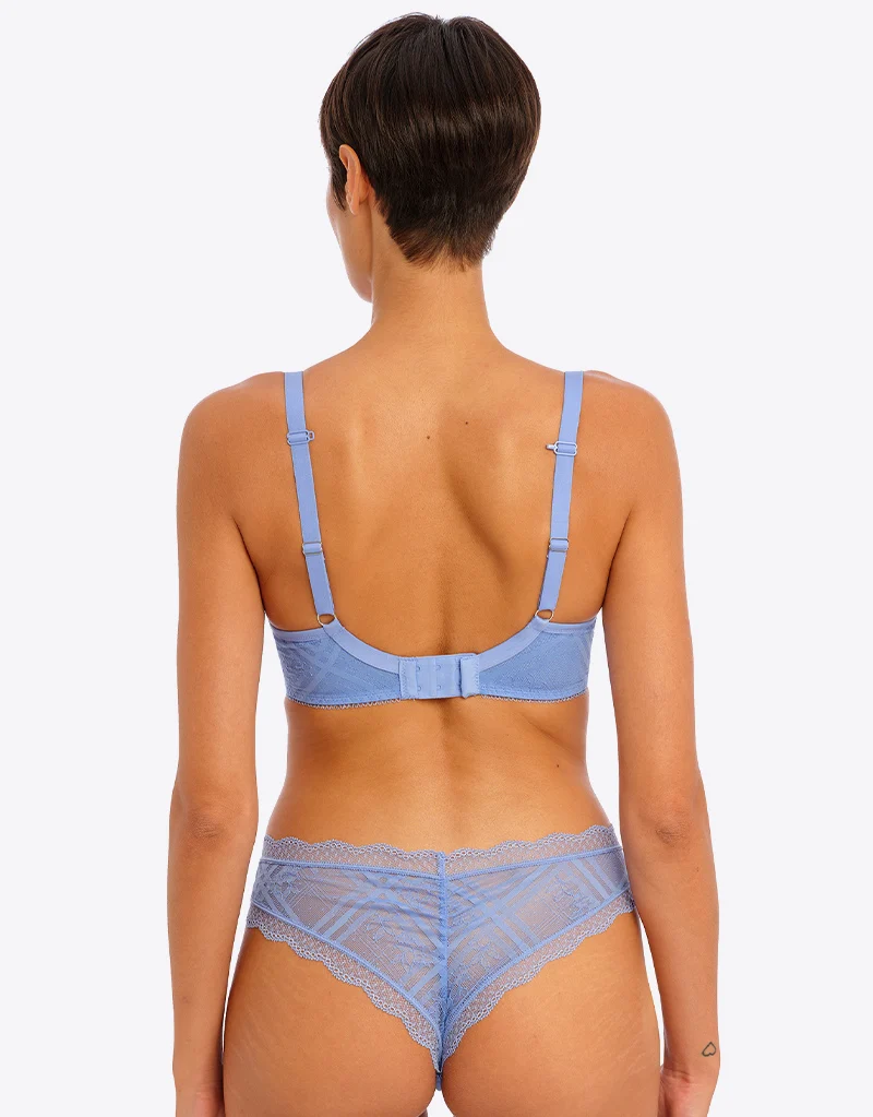 Freya Fatale Moulded Plunge Bra Cornflower Blue