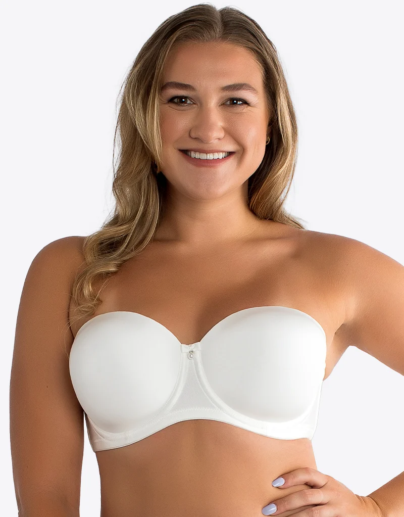 Parfait Elise Strapless Bra Pearl White