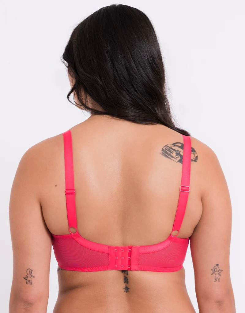 Curvy Kate Lifestyle Plunge Bra Bright Pink