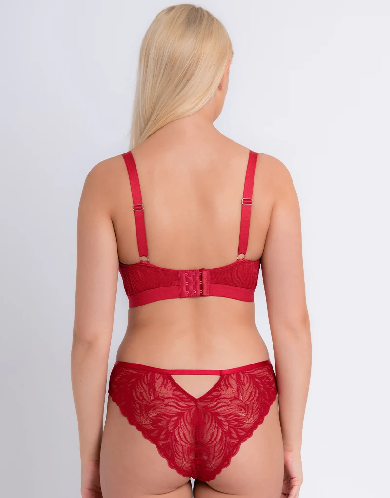 Curvy Kate Lace Daze Non-Wired Bralette Lipstick Red