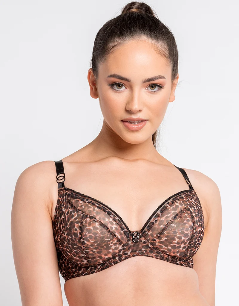 Curvy Kate Lifestyle Plunge Bra Animal Print