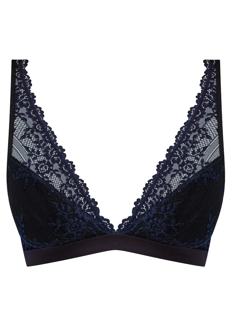 Wacoal - Embrace Lace Soft Cup BH Schwarz/Nachtblau