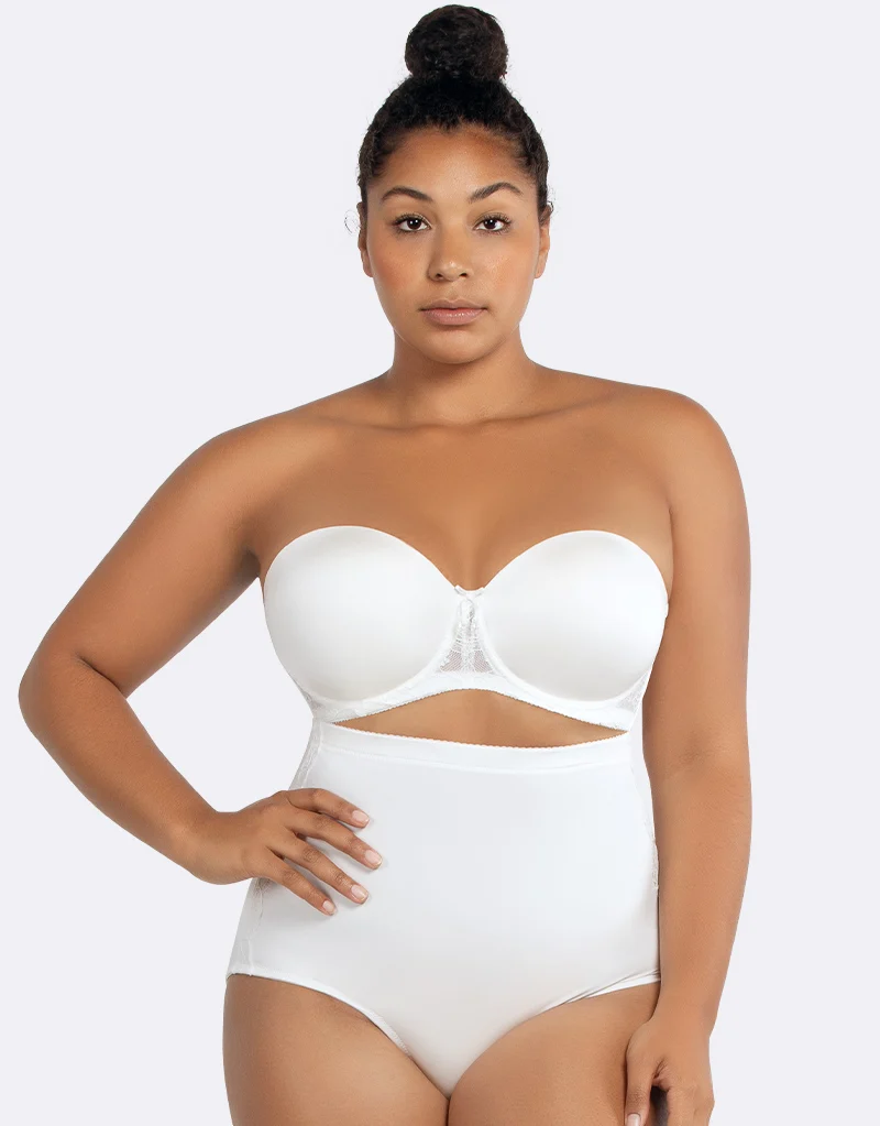 Parfait Elissa Strapless Bra Pearl White