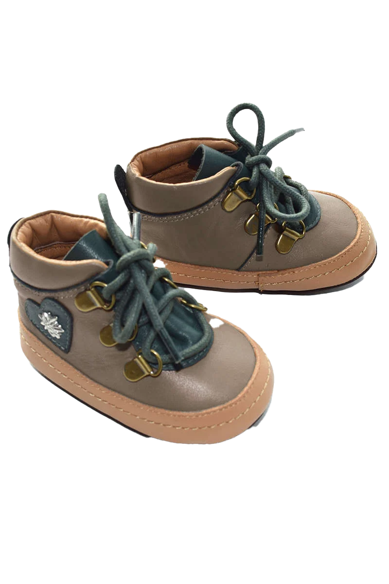 Baby Trachten-Schuhe mit Herz und Edelweiß
