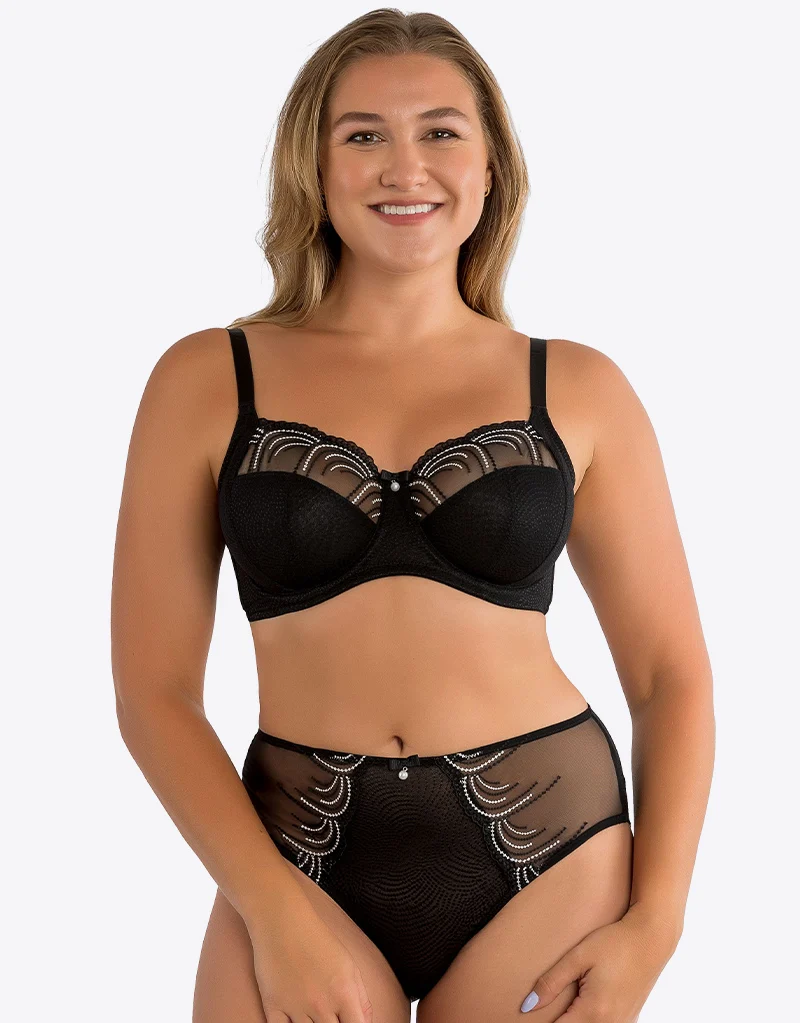 Parfait Pearl French Cut Brief Black