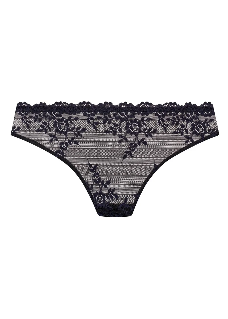 Wacoal - Embrace Lace Bikini-Slip Schwarz/Nachtblau