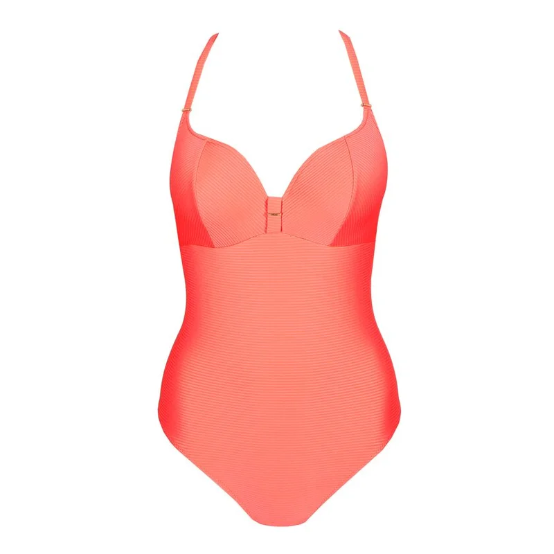 Marie Jo Swimwear - Cassie Gepolsterter Badeanzug in Herzform Neon Fiesta