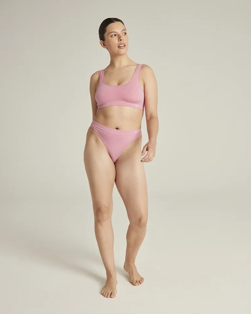 Nudea - TENCEL Seamless Stringtanga in Rosa