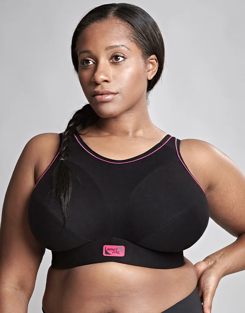Royce Impact Free Sports Bra Black/Pink