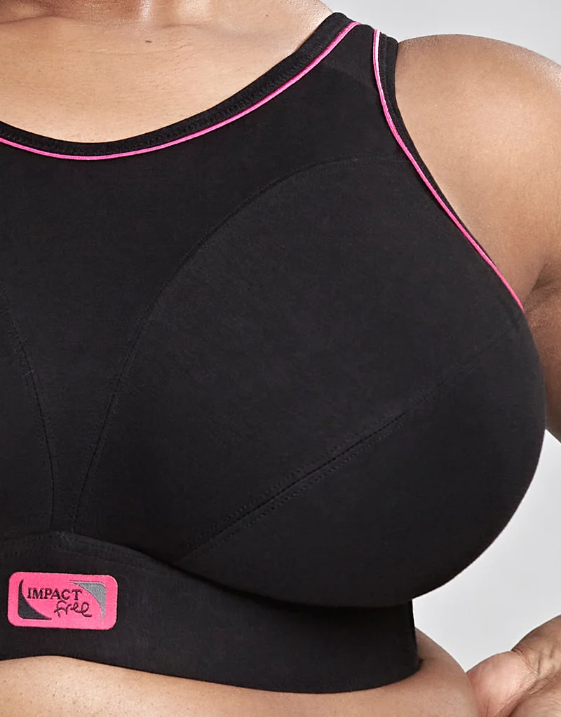 Royce Impact Free Sports Bra Black/Pink