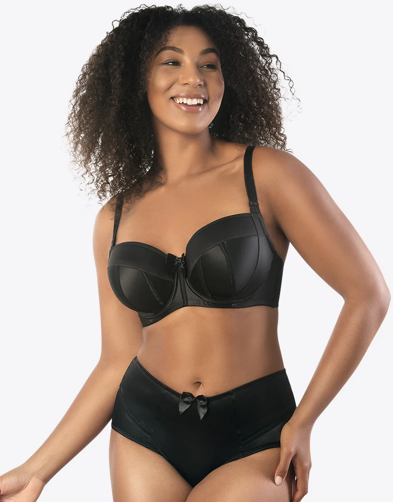 Parfait Charlotte Padded Balconette Bra Black