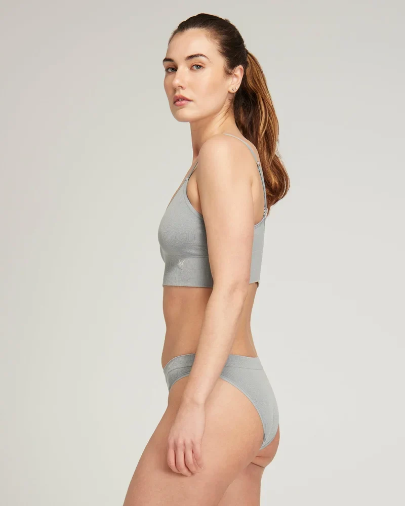 Nudea - TENCEL Nahtloses Bralette Sturmgrau