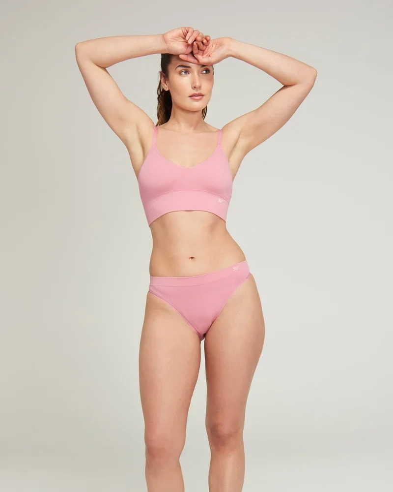 Nudea - Nahtloser TENCEL™-Bralette in Rosé