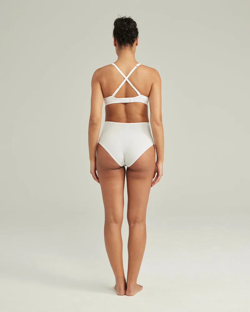 Nudea - Stretch-Slip mit hohem Bund, Weiß