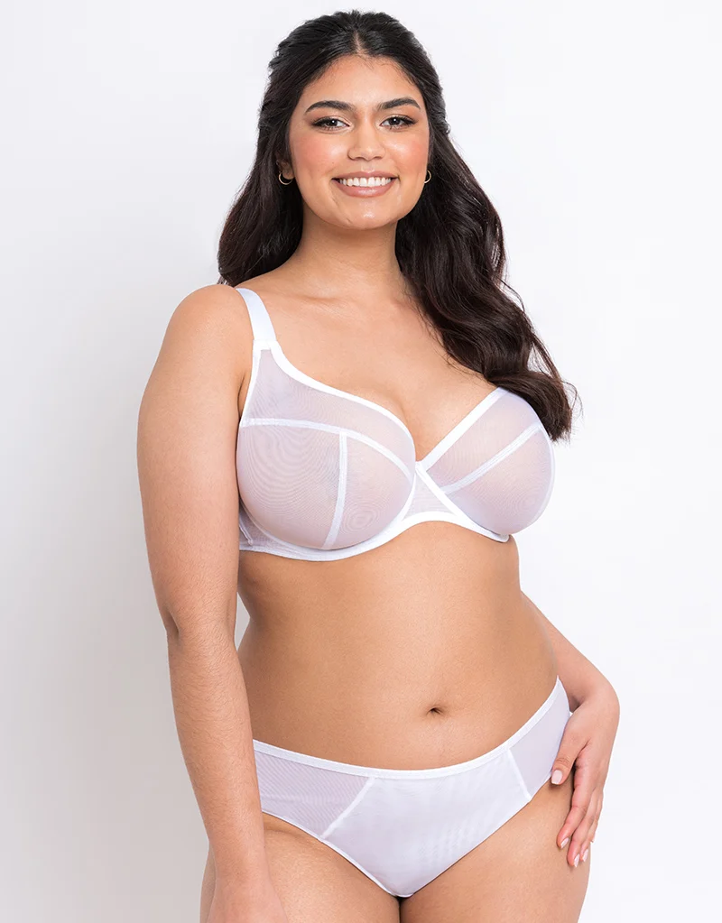 Flirtelle Hayley Plunge Bra White