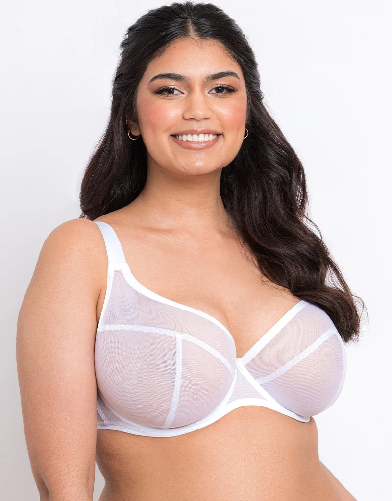 Flirtelle Hayley Plunge Bra White