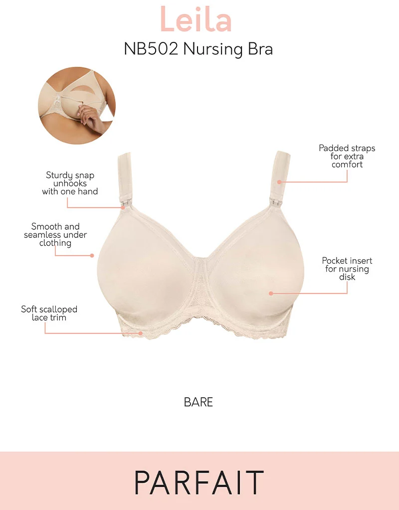 Parfait Leila Moulded Balcony Nursing Bra Latte