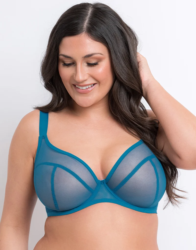 Flirtelle Hayley Plunge Bra Turquoise