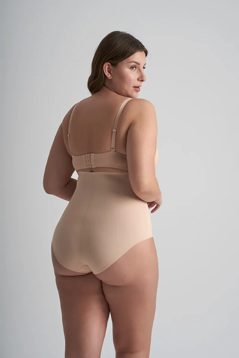 ByeBra – Formgebende Unterwäsche (Starker Halt) Formgebender High-Waist-Slip Beige