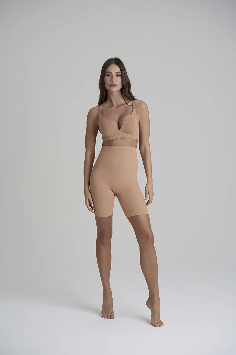 ByeBra – Formgebende Unterwäsche (Starker Halt) Formgebende High-Waist-Shorts Honey