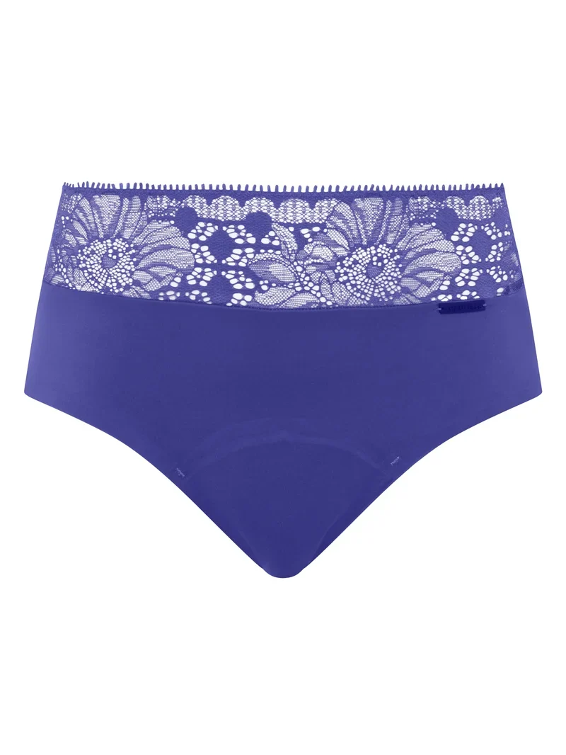Chantelle - Periodenslip für Tag und Nacht, kurz, lila-blau