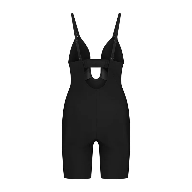 ByeBra – Formgebende Shapewear (Starker Halt) Formgebender Body mit tiefem V-Ausschnitt, Schwarz