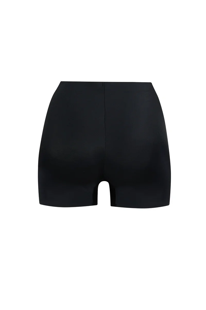 ByeBra – Unsichtbare Shapewear mit leichter Stützwirkung, unsichtbare Shorts mit mittelhohem Bund, Schwarz