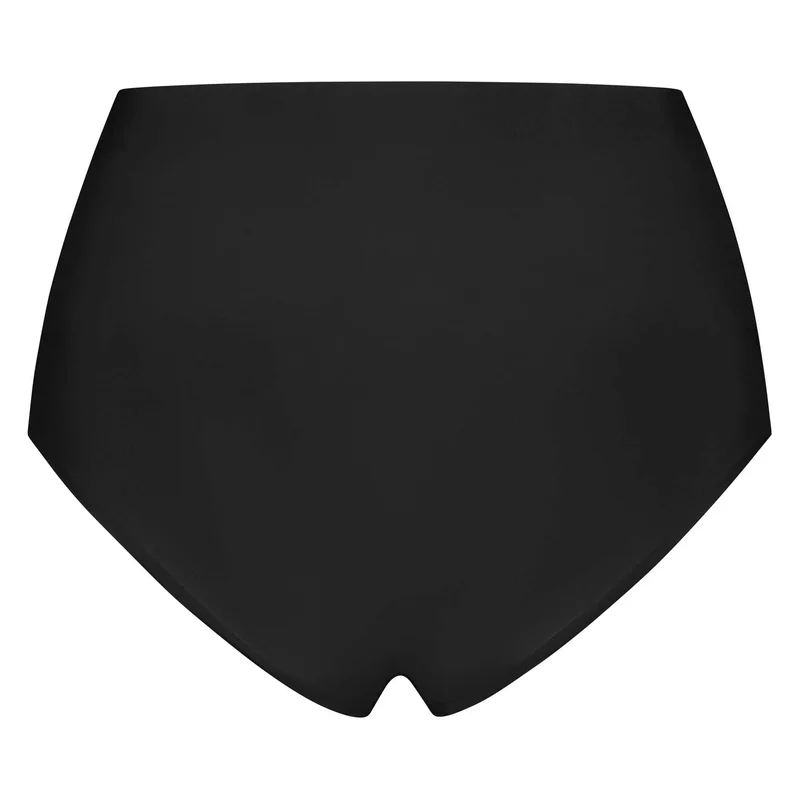 ByeBra – Taillenformende Unterwäsche (Extra starker Halt) Taillenformender Slip mit mittelhohem Bund, Schwarz