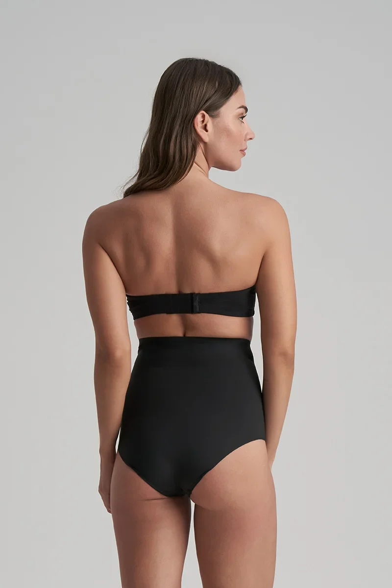ByeBra – Taillenformende Unterwäsche (Extra starker Halt) Taillenformender High-Waist-Slip Schwarz